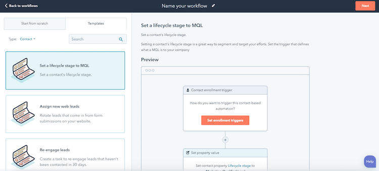 Screenshot-HubSpot Workflow